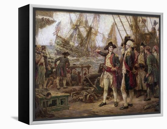 The Ship That Sank in Victory-Jean Leon Gerome Ferris-Framed Premier Image Canvas