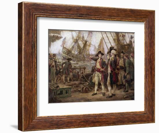 The Ship That Sank in Victory-Jean Leon Gerome Ferris-Framed Giclee Print