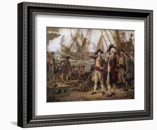 The Ship That Sank in Victory-Jean Leon Gerome Ferris-Framed Giclee Print