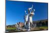 The Shipbuilders of Port Glasgow statues, Inverclyde, Coronation Park, Port Glasgow, Scotland-John Guidi-Mounted Photographic Print