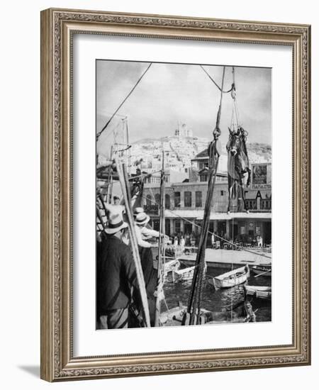 The Shipping of Mules, Syros Island, Greece, 1937-Martin Hurlimann-Framed Giclee Print