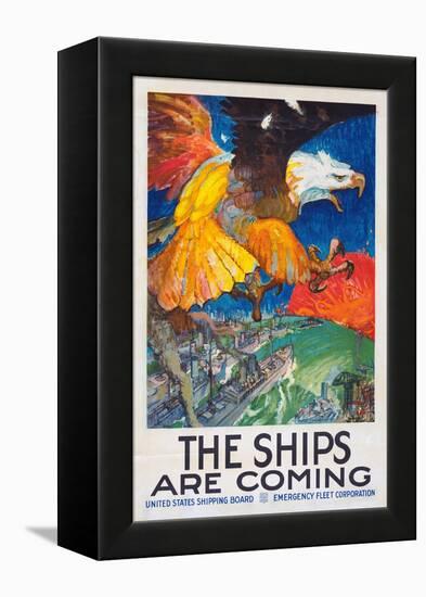 "The Ships Are Coming!", 1918-James Henry Daugherty-Framed Premier Image Canvas