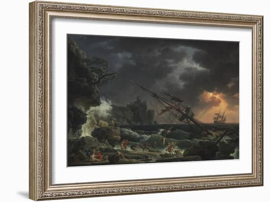 The Shipwreck, 1772-Claude Joseph Vernet-Framed Art Print