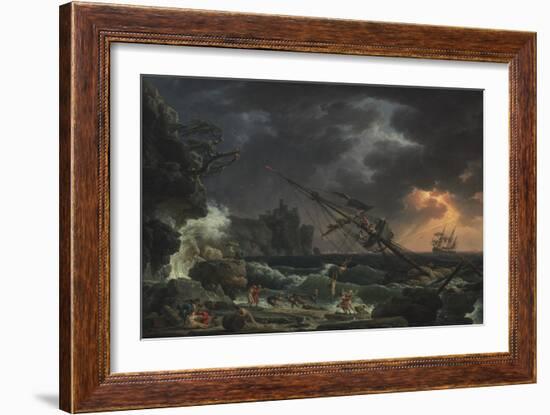 The Shipwreck, 1772-Claude Joseph Vernet-Framed Art Print