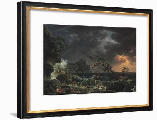 The Shipwreck, 1772-Claude Joseph Vernet-Framed Art Print