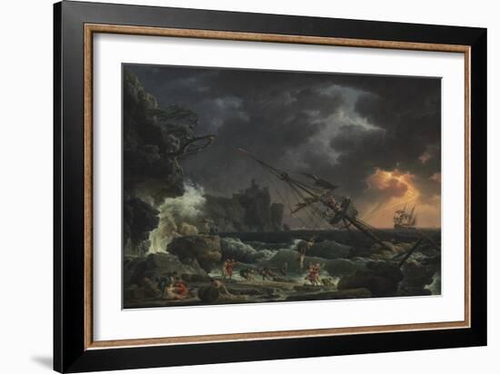 The Shipwreck, 1772-Claude Joseph Vernet-Framed Art Print