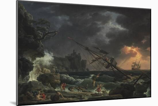 The Shipwreck, 1772-Claude Joseph Vernet-Mounted Art Print