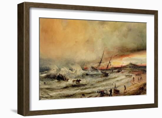 The Shipwreck, 1832-Jean Antoine Theodore Gudin-Framed Giclee Print