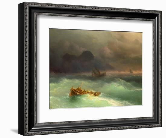 The Shipwreck, 1873-Konstantinovich Ivan Aiwassowskij-Framed Giclee Print