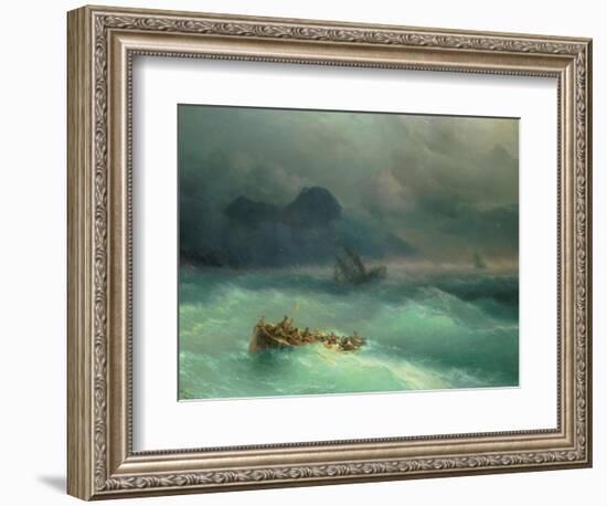 The Shipwreck, 1873-Carl Frederic Aagaard-Framed Premium Giclee Print