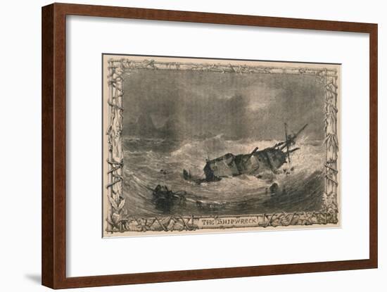 'The Shipwreck', c1870-Unknown-Framed Giclee Print