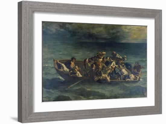 The Shipwreck of Don Juan, 1840-Eugene Delacroix-Framed Giclee Print
