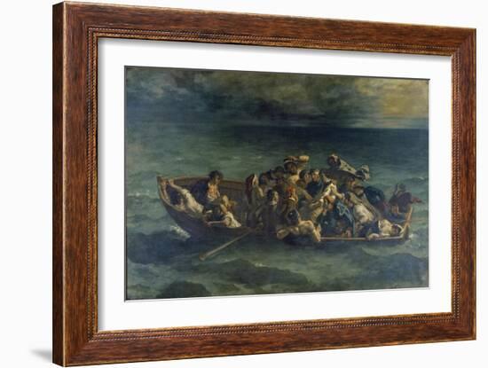 The Shipwreck of Don Juan, 1840-Eugene Delacroix-Framed Giclee Print