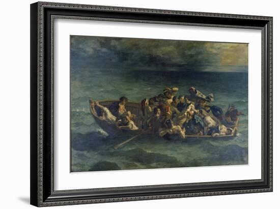 The Shipwreck of Don Juan, 1840-Eugene Delacroix-Framed Giclee Print