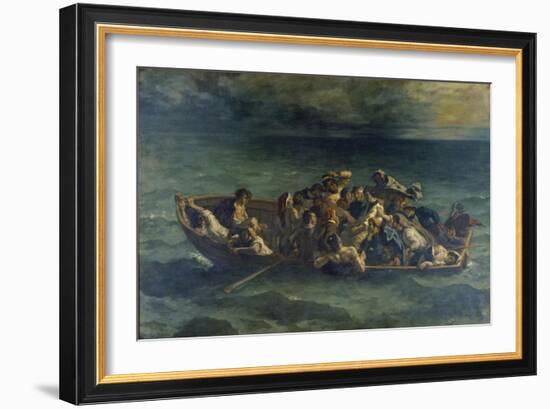 The Shipwreck of Don Juan, 1840-Eugene Delacroix-Framed Giclee Print