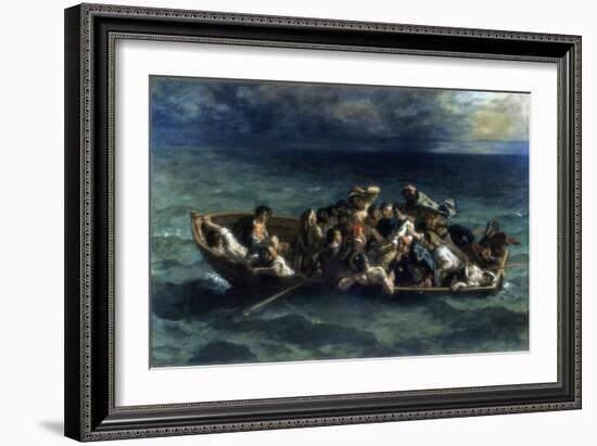 The Shipwreck of Don Juan, 1840-Eugene Delacroix-Framed Giclee Print