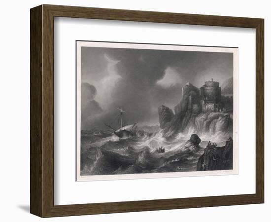 The Shipwreck-null-Framed Art Print