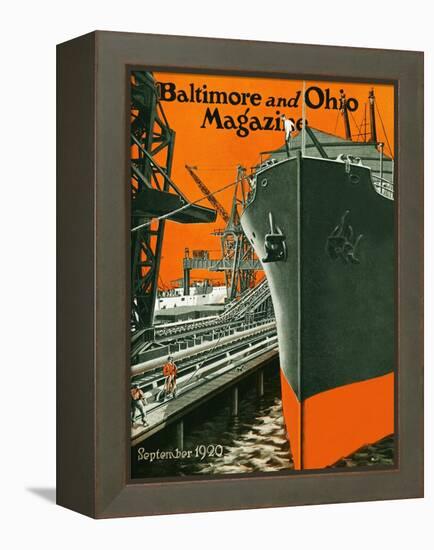 The Shipyard 1920-Nicoll-Framed Premier Image Canvas