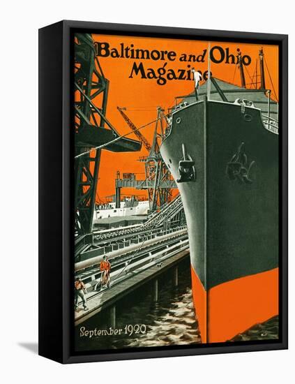 The Shipyard 1920-Nicoll-Framed Premier Image Canvas