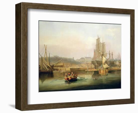 The Shipyard at Hessle Cliff, 1820-John Wilson Carmichael-Framed Giclee Print