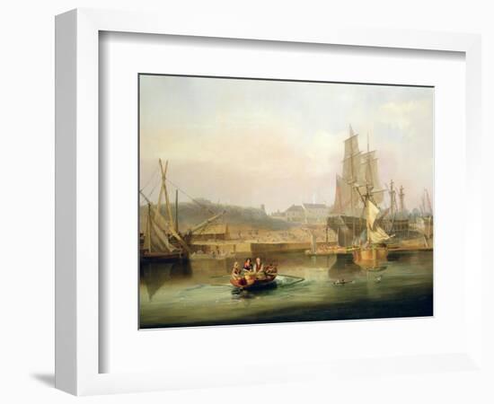 The Shipyard at Hessle Cliff, 1820-John Wilson Carmichael-Framed Giclee Print