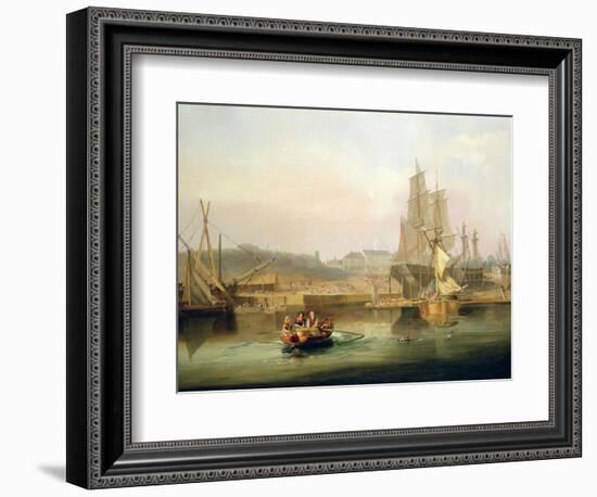 The Shipyard at Hessle Cliff, 1820-John Wilson Carmichael-Framed Giclee Print