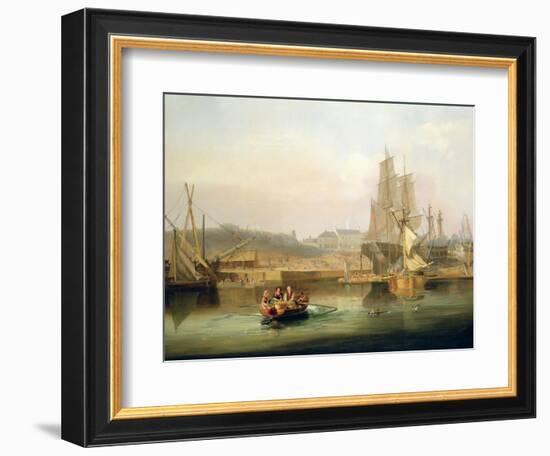 The Shipyard at Hessle Cliff, 1820-John Wilson Carmichael-Framed Giclee Print