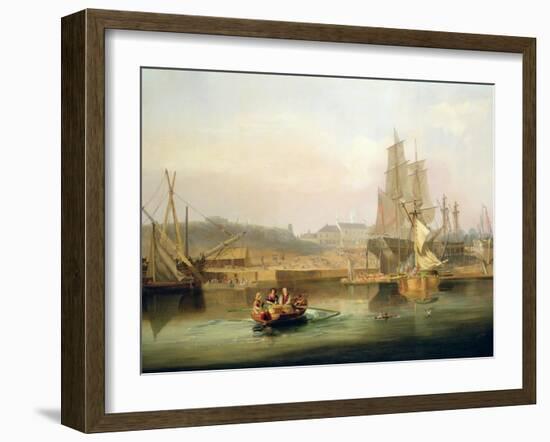 The Shipyard at Hessle Cliff, 1820-John Wilson Carmichael-Framed Giclee Print