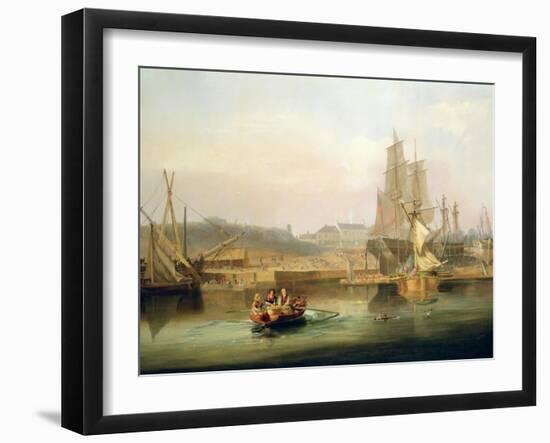 The Shipyard at Hessle Cliff, 1820-John Wilson Carmichael-Framed Giclee Print