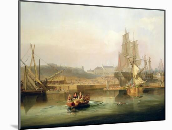 The Shipyard at Hessle Cliff, 1820-John Wilson Carmichael-Mounted Giclee Print