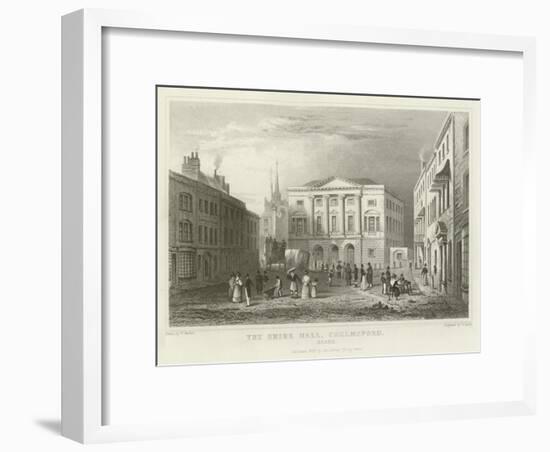 The Shire Hall, Chelmsford, Essex-William Henry Bartlett-Framed Giclee Print