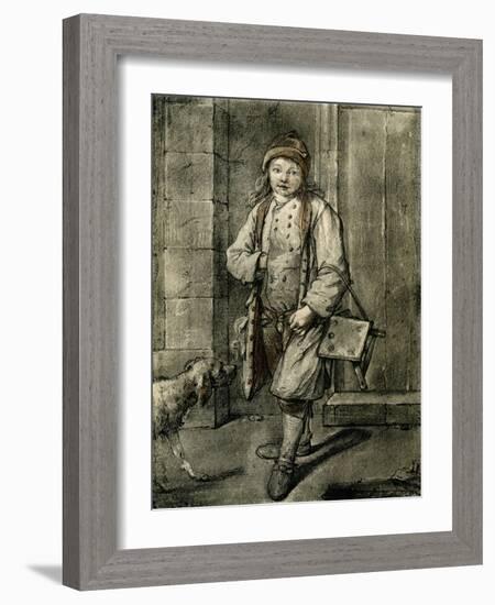 The Shoeblack-Jean-Baptiste Simeon Chardin-Framed Giclee Print