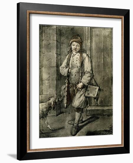 The Shoeblack-Jean-Baptiste Simeon Chardin-Framed Giclee Print
