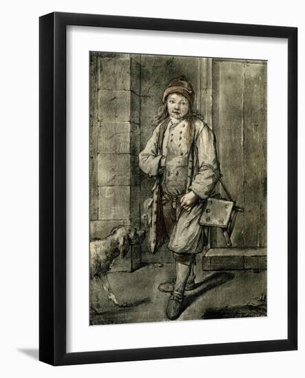 The Shoeblack-Jean-Baptiste Simeon Chardin-Framed Giclee Print