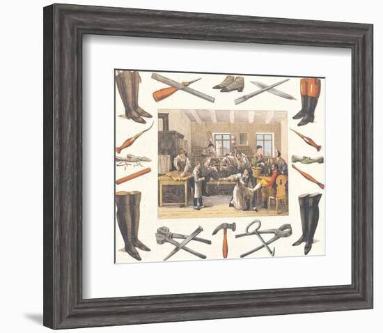 The Shoemaker, c.1830-null-Framed Art Print