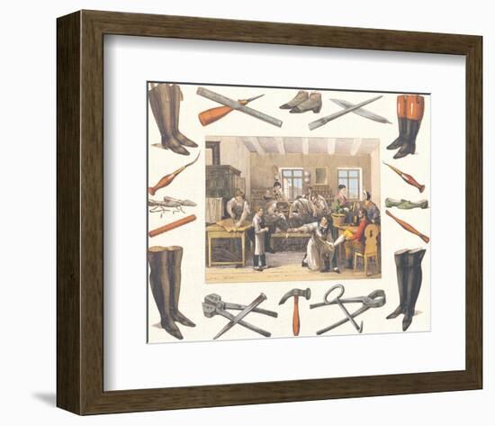 The Shoemaker, c.1830-null-Framed Art Print