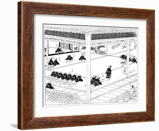 The Shogun Receiving Investiture from an Imperial Envoy, Japan, 1904-null-Framed Giclee Print