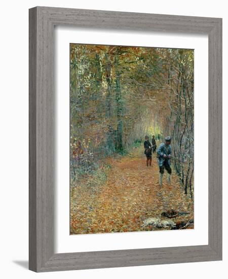 The Shoot, 1876-Claude Monet-Framed Giclee Print