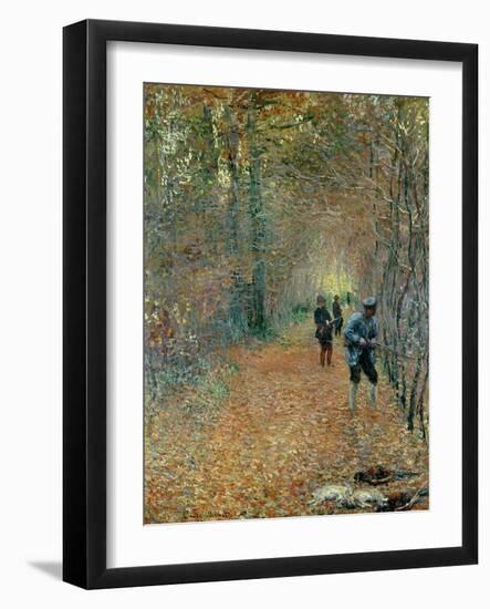 The Shoot, 1876-Claude Monet-Framed Giclee Print