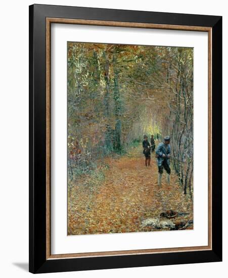 The Shoot, 1876-Claude Monet-Framed Giclee Print