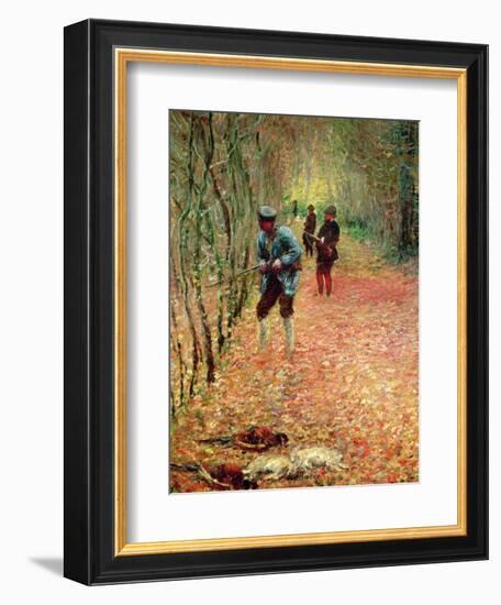 The Shoot, 1876-Claude Monet-Framed Giclee Print