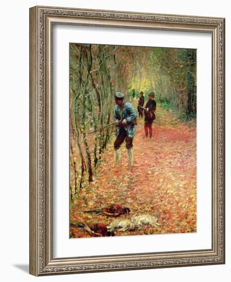 The Shoot, 1876-Claude Monet-Framed Giclee Print