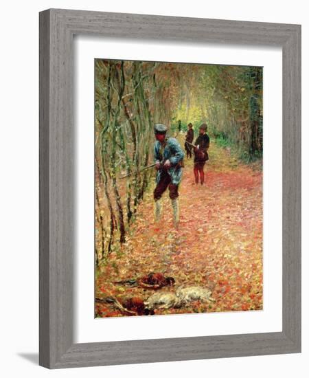 The Shoot, 1876-Claude Monet-Framed Giclee Print