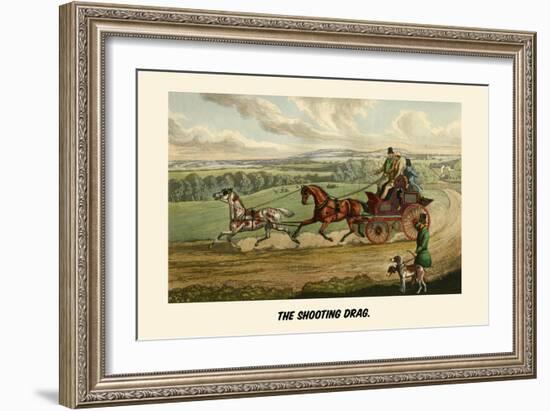 The Shooting Drag-Henry Thomas Alken-Framed Art Print