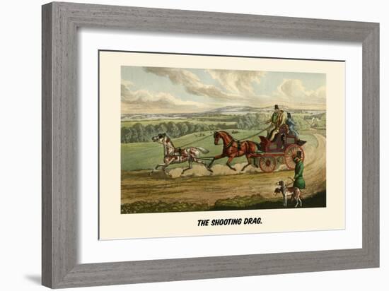 The Shooting Drag-Henry Thomas Alken-Framed Art Print