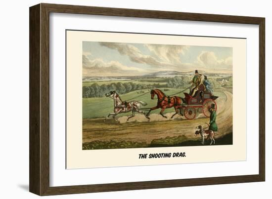 The Shooting Drag-Henry Thomas Alken-Framed Art Print