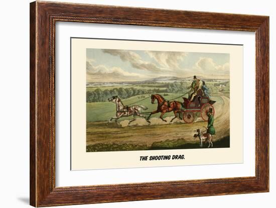 The Shooting Drag-Henry Thomas Alken-Framed Art Print