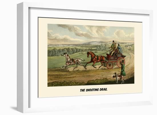 The Shooting Drag-Henry Thomas Alken-Framed Art Print