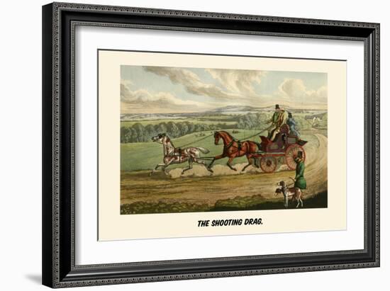 The Shooting Drag-Henry Thomas Alken-Framed Art Print