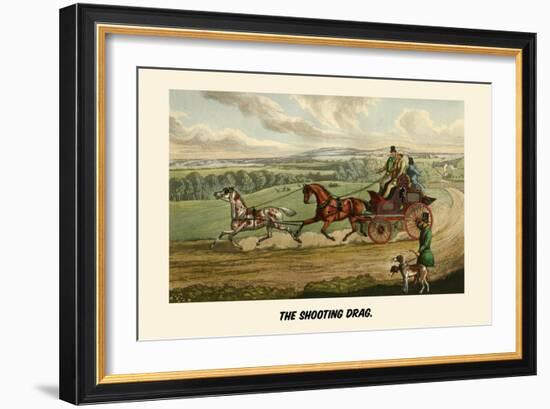 The Shooting Drag-Henry Thomas Alken-Framed Art Print